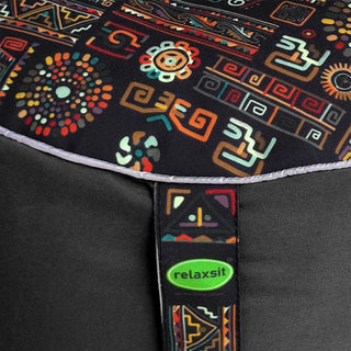 Relaxsit Bean Bag Stool – Traditional Round Footstool – Versatile Ottoman-style Footrest and Table Top – Dim. 45x45xH30cm - Relaxsit