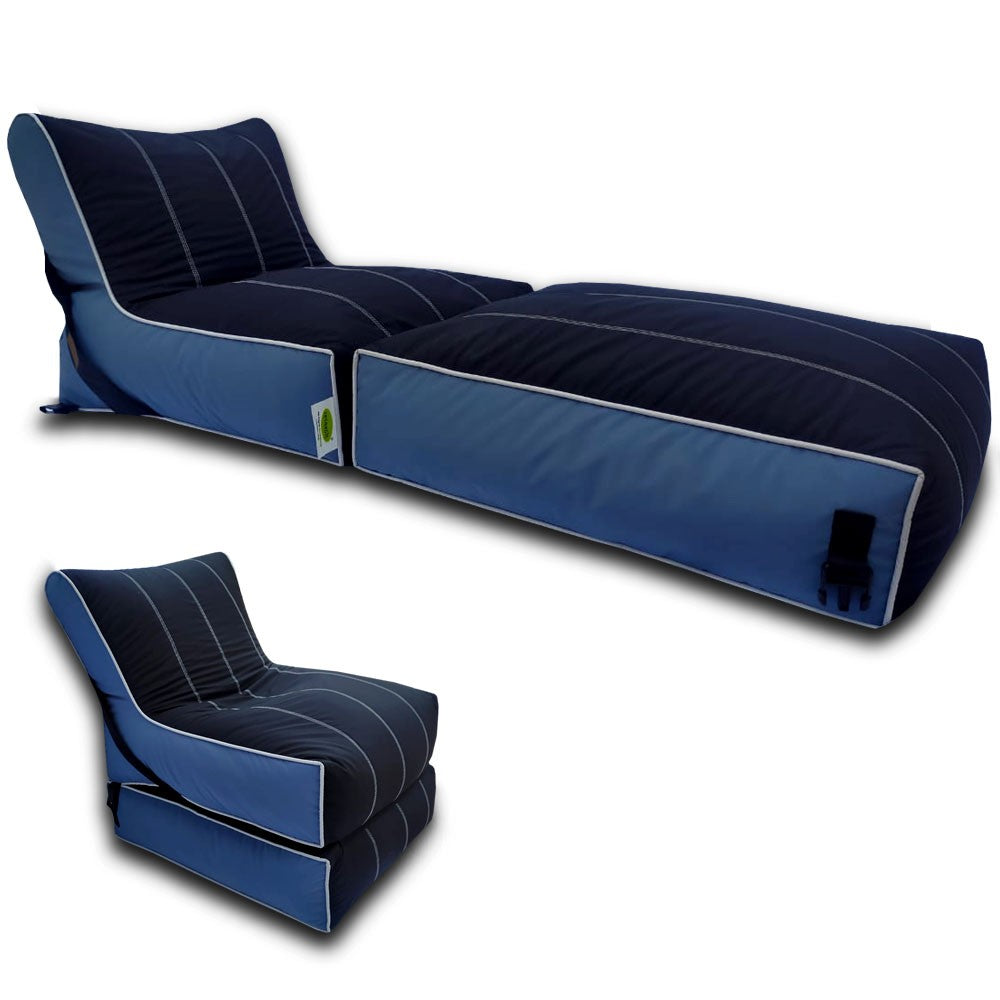 Relaxsit Wallow Bean Bag Bed Chair – Multipurpose Water Repellant Flip out Sofa – Polyester Bean Bag with Easy Refilling Option - Relaxsit