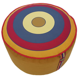 Relaxsit Bean Bag Stool – Traditional Round Footstool – Versatile Ottoman-style Footrest and Table Top – Dim. 45x45xH30cm - Relaxsit