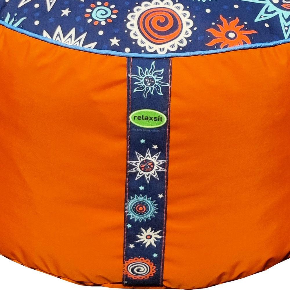 Relaxsit Bean Bag Stool – Traditional Round Footstool – Versatile Ottoman-style Footrest and Table Top – Dim. 45x45xH30cm - Relaxsit