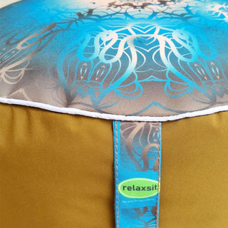 Relaxsit Bean Bag Stool – Traditional Round Footstool – Versatile Ottoman-style Footrest and Table Top – Dim. 45x45xH30cm - Relaxsit