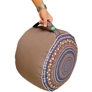 Relaxsit Bean Bag Stool – Traditional Round Footstool – Versatile Ottoman-style Footrest and Table Top – Dim. 45x45xH30cm - Relaxsit