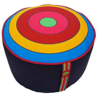 Relaxsit Bean Bag Stool – Traditional Round Footstool – Versatile Ottoman-style Footrest and Table Top – Dim. 45x45xH30cm - Relaxsit