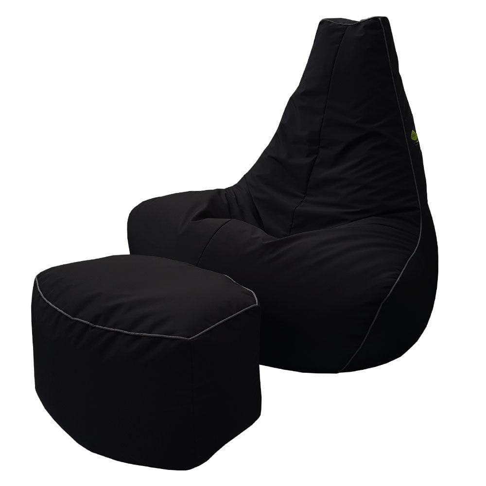 Pear Bean Bag Lounger with foot stool - Relaxsit