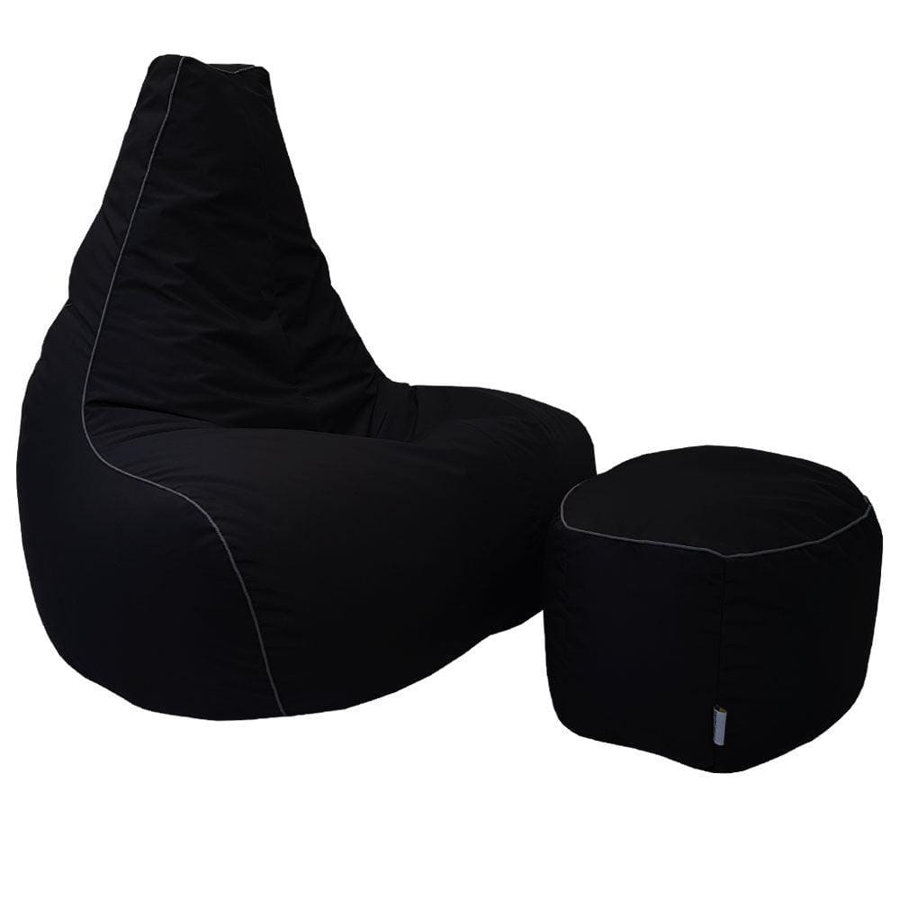 Pear Bean Bag Lounger with foot stool - Relaxsit