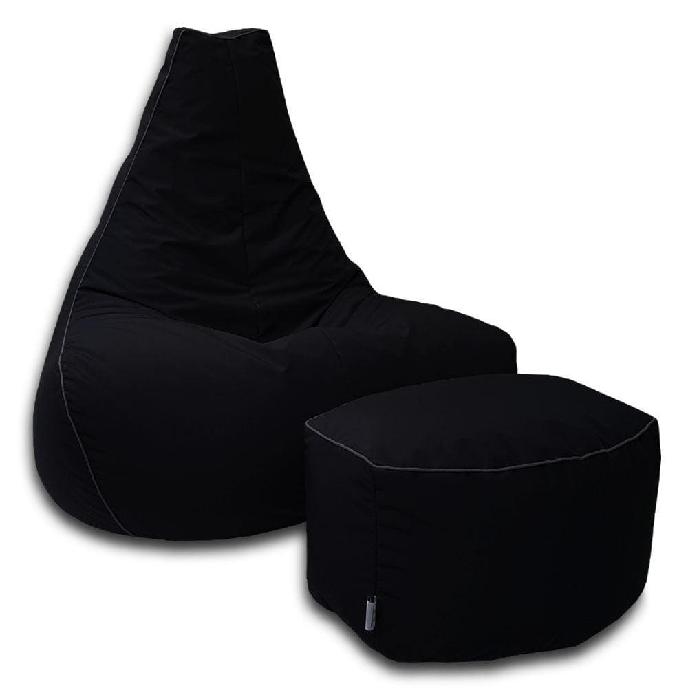 Pear Bean Bag Lounger with foot stool - Relaxsit