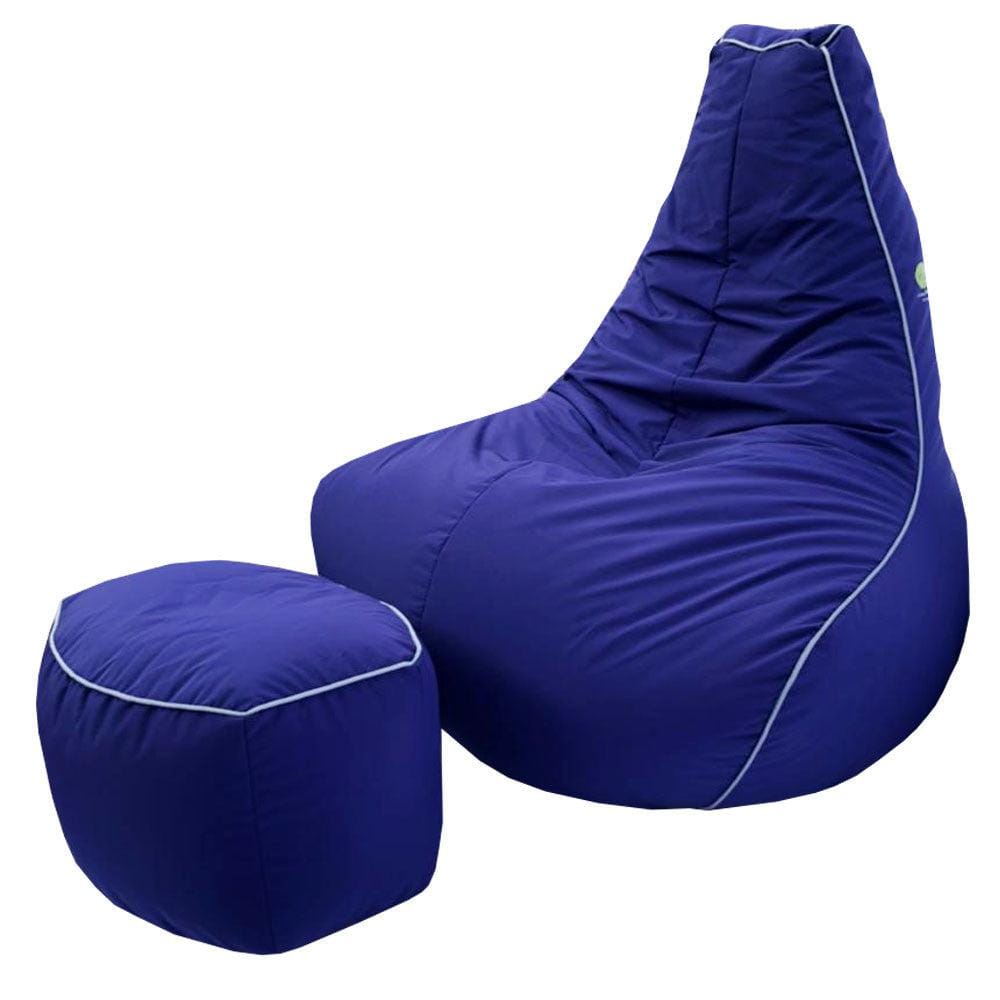 Pear Bean Bag Lounger with foot stool - Relaxsit