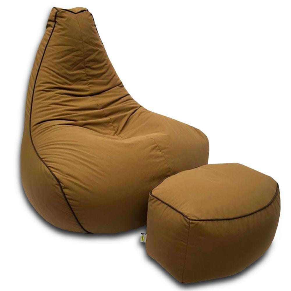Pear Bean Bag Lounger with foot stool - Relaxsit
