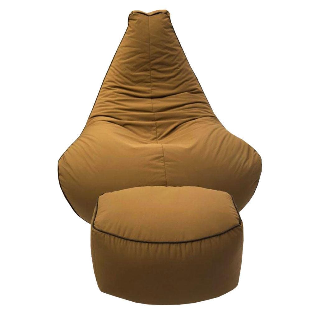Pear Bean Bag Lounger with foot stool - Relaxsit