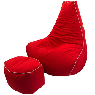 Pear Bean Bag Lounger with foot stool - Relaxsit