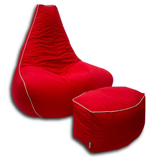 Pear Bean Bag Lounger with foot stool - Relaxsit
