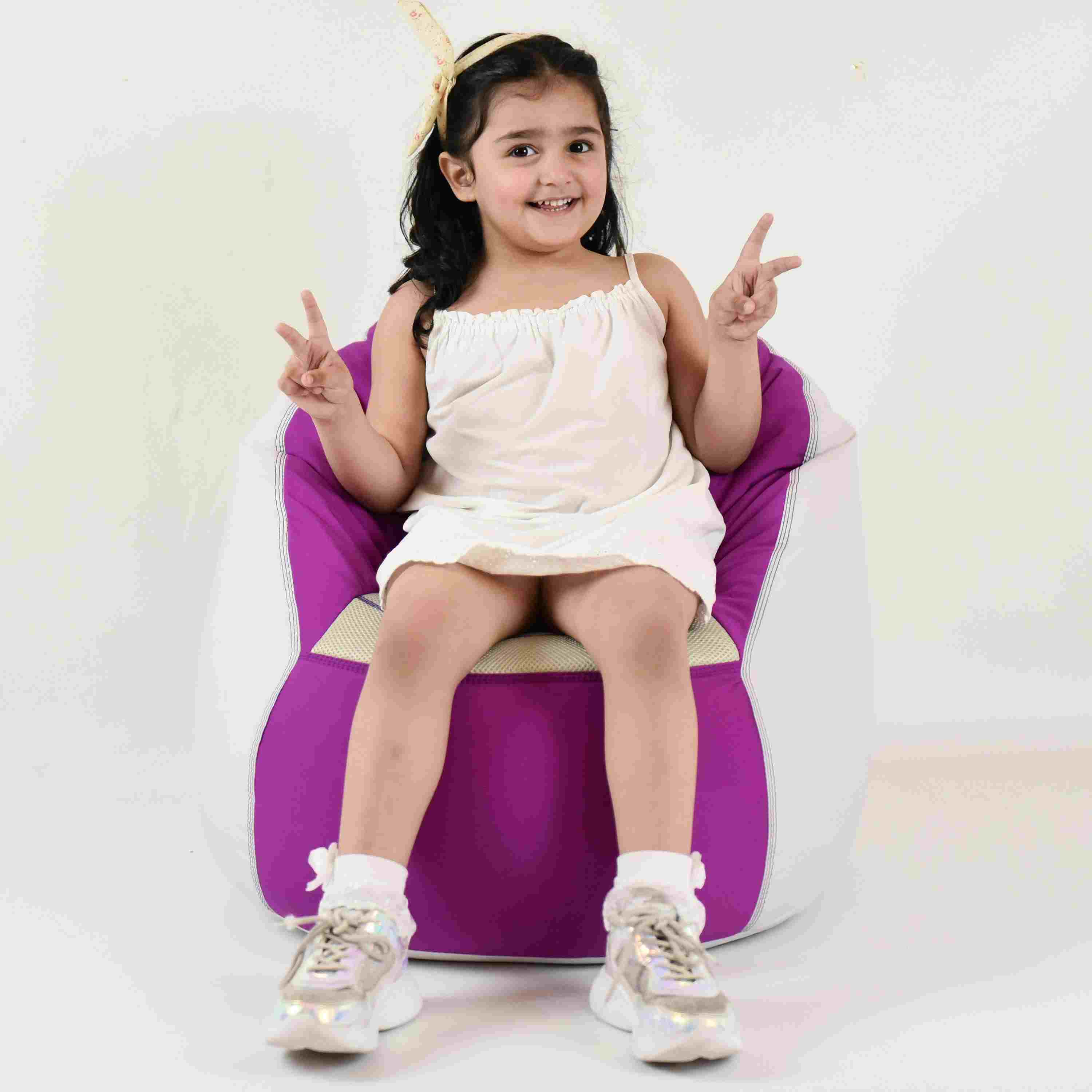 Sports Chair Kids Sofa Bean Bag Polyester Fabric - Relaxsit