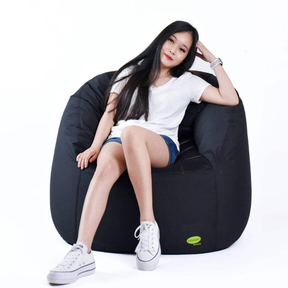 Sports Chair King Size Fabric Bean Bag Sofa - Xl Beanbag Sofa Chair L 110 x W 90 x H 85cm -  - Relaxsit