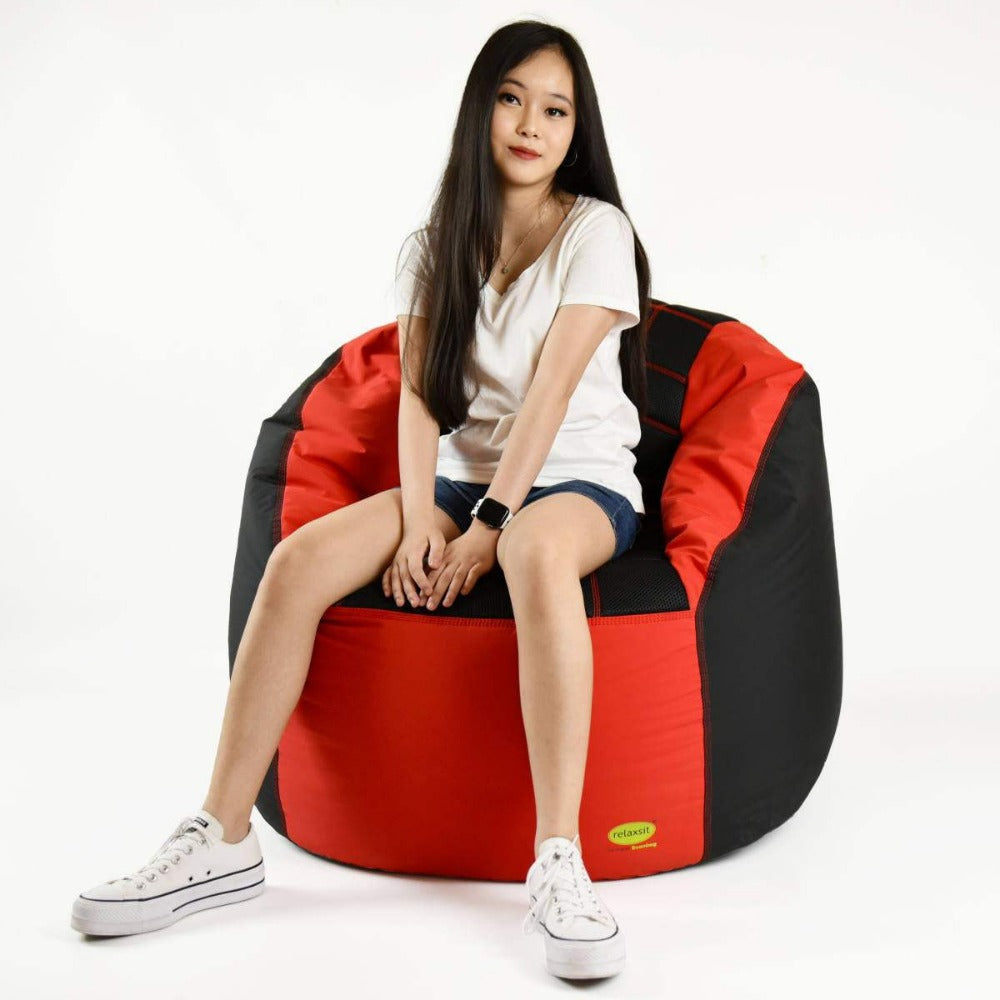 Sports Chair King Size Fabric Bean Bag Sofa - Xl Beanbag Sofa Chair L 110 x W 90 x H 85cm -  - Relaxsit