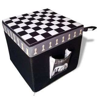 Relaxsit Funky Pouf Cube Luxury Living Room and Bedroom Seating Plus Footstool Size 16’’ x 16’’ x 15" Height -  - Relaxsit