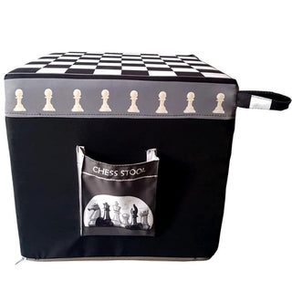 Relaxsit Funky Pouf Cube Luxury Living Room and Bedroom Seating Plus Footstool Size 16’’ x 16’’ x 15" Height -  - Relaxsit