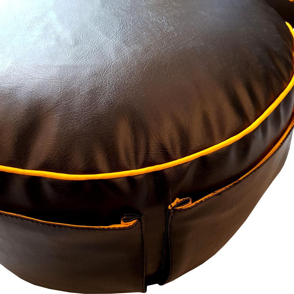 Relaxsit Gaming Chair Bean Bag – Leather Bean Bag Set for Adults with Foot Stool – Headset Holder and Side Pocket for Console -  - Relaxsit