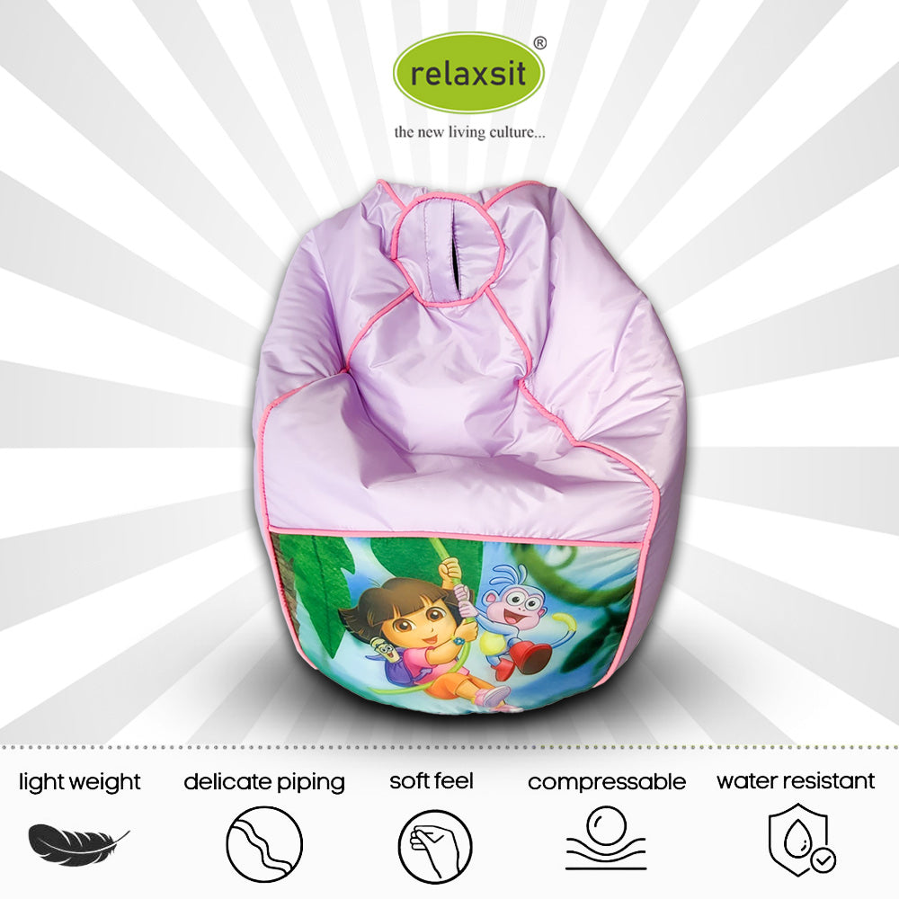 Toodler Cartoon Printed Bean Bag Sofa