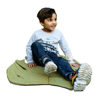 Set of 4 Fabric Sports Chair Bean Bag with polyester leaf mat and double sided wall hanging. - Relaxsit