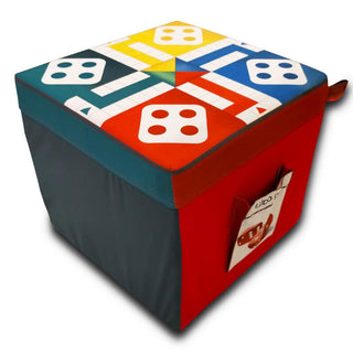 Relaxsit Funky Pouf Cube Luxury Living Room and Bedroom Seating Plus Footstool Size 16’’ x 16’’ x 15" Height -  - Relaxsit