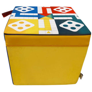 Relaxsit Funky Pouf Cube Luxury Living Room and Bedroom Seating Plus Footstool Size 16’’ x 16’’ x 15" Height -  - Relaxsit