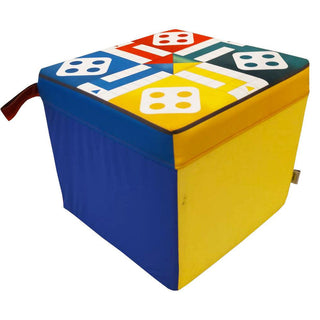 Relaxsit Funky Pouf Cube Luxury Living Room and Bedroom Seating Plus Footstool Size 16’’ x 16’’ x 15" Height -  - Relaxsit