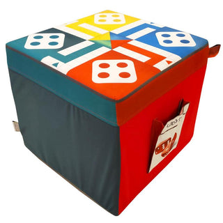 Relaxsit Funky Pouf Cube Luxury Living Room and Bedroom Seating Plus Footstool Size 16’’ x 16’’ x 15" Height -  - Relaxsit