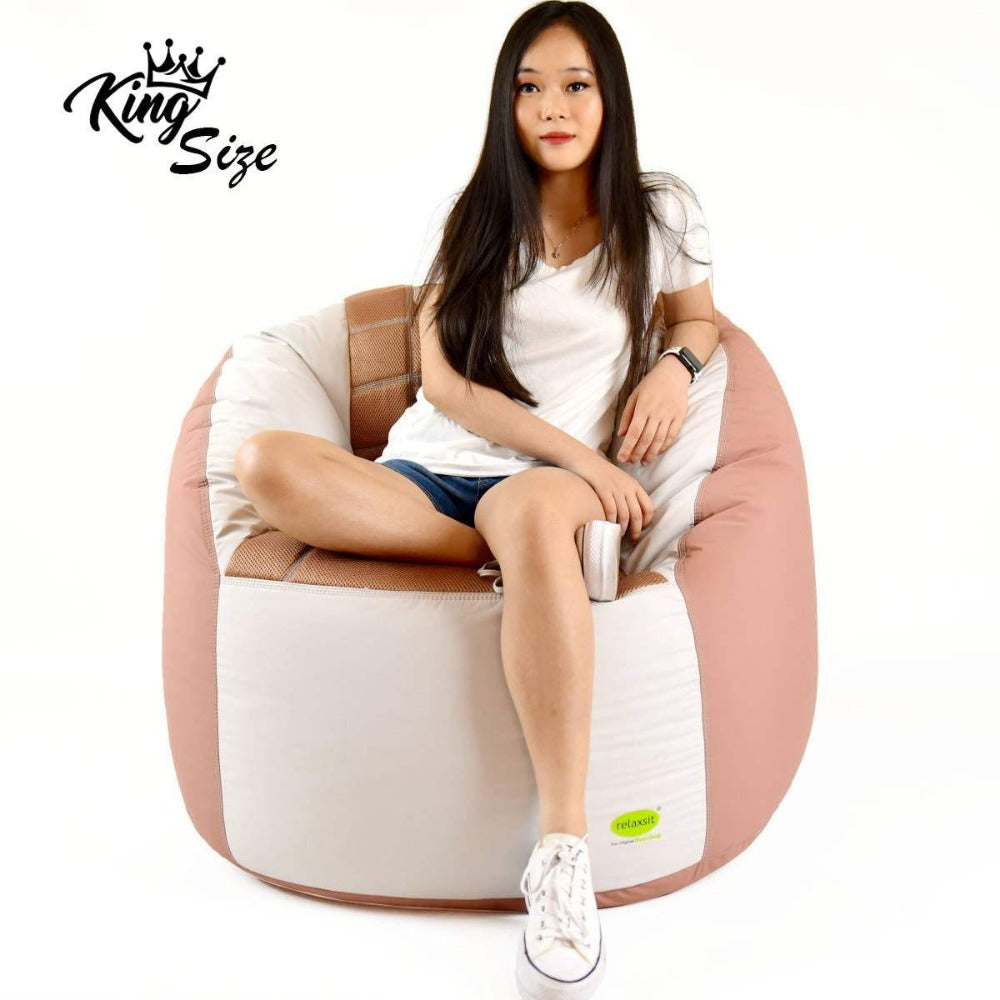 Sports Chair King Size Fabric Bean Bag Sofa - Xl Beanbag Sofa Chair L 110 x W 90 x H 85cm -  - Relaxsit