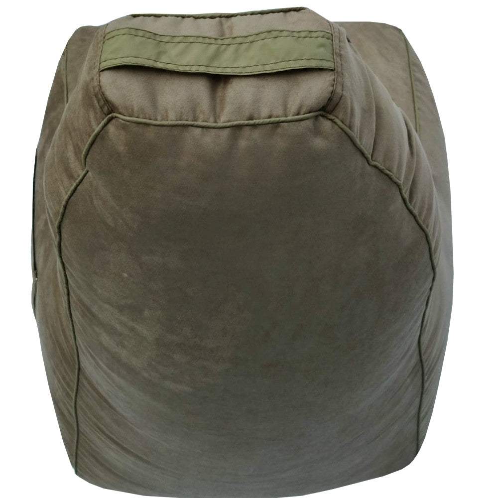 Suede Leather Bean Bag with Side Pocket for Controllers Headset Holder Ergonomically Designed - Relaxsit