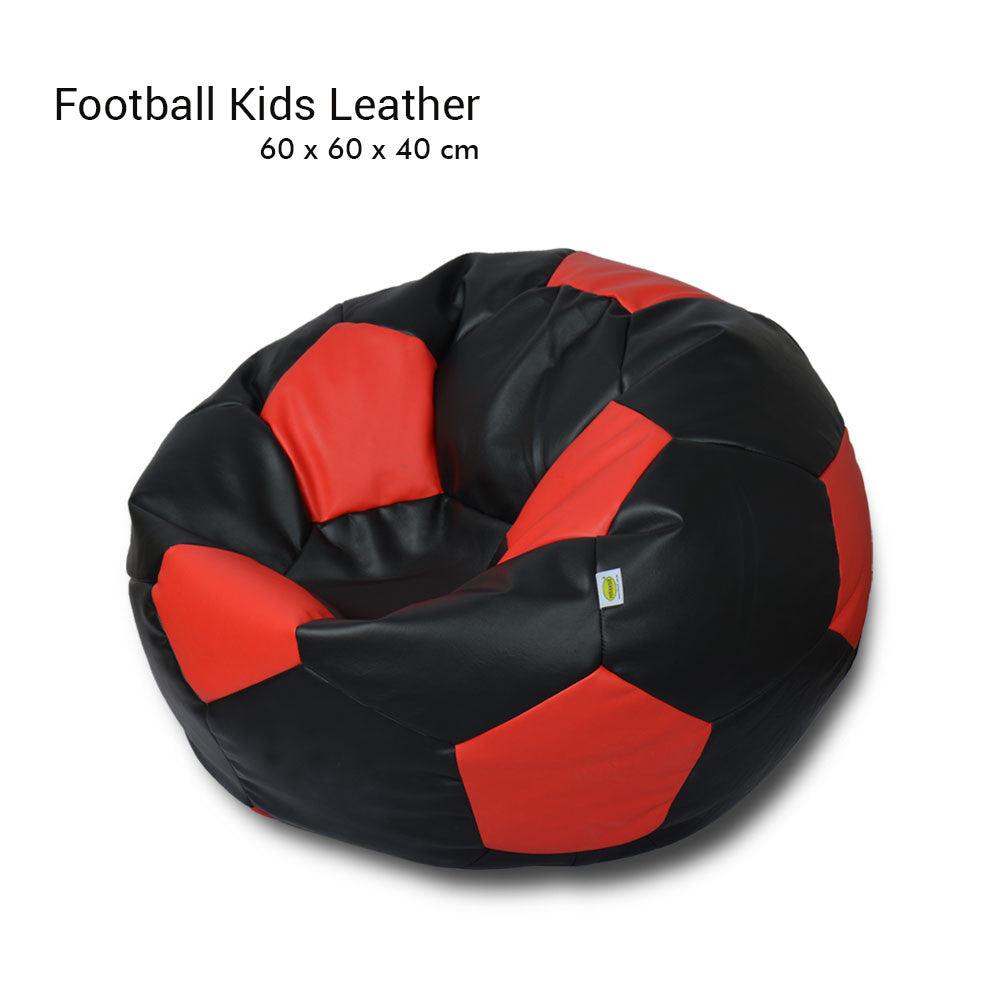 Kids Leather Football Bean Bag Chair - ideal below 10years age -