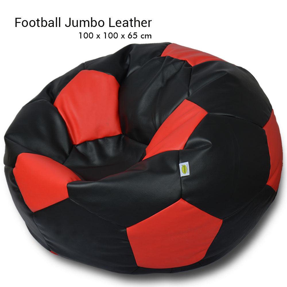 Jumbo XXL Leather Football Bean Bag -  - Relaxsit