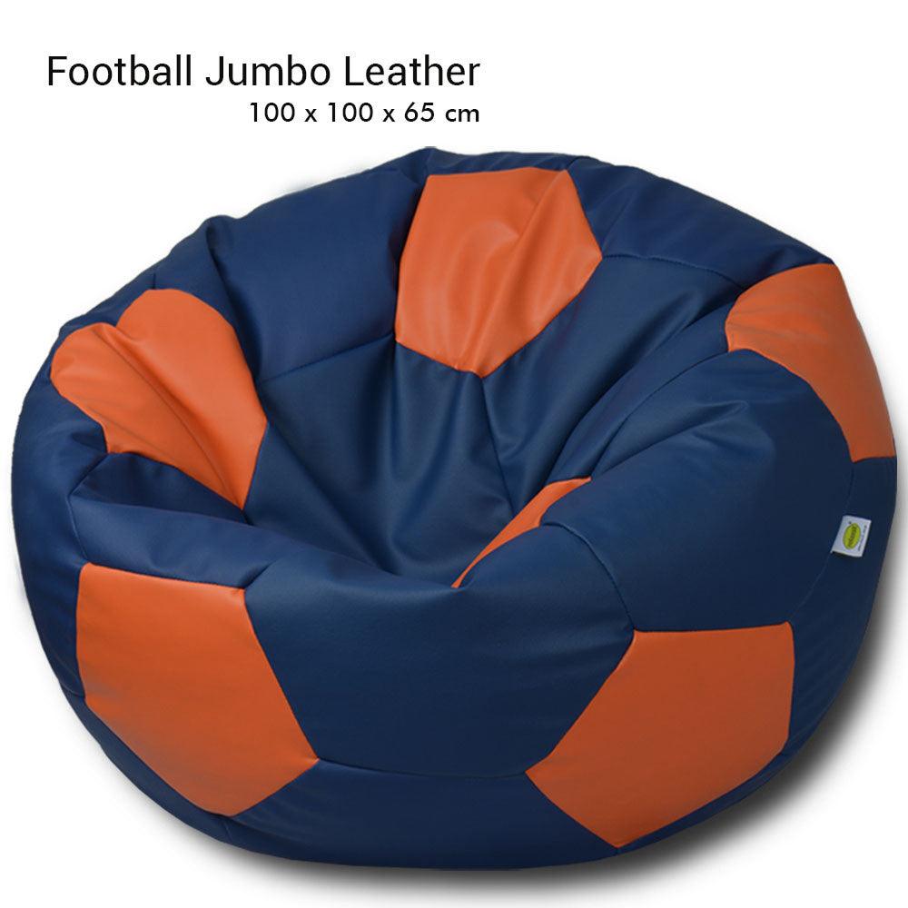 Jumbo XXL Leather Football Bean Bag -  - Relaxsit