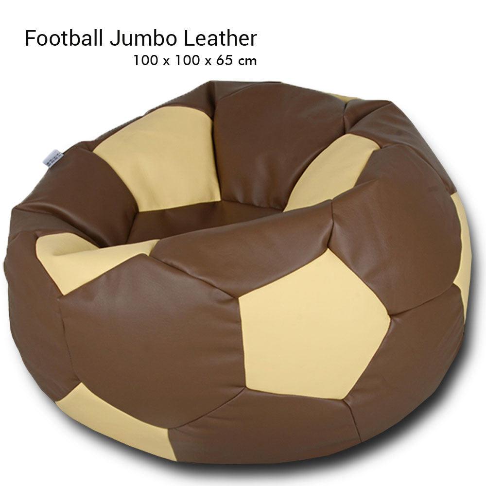 Jumbo XXL Leather Football Bean Bag -  - Relaxsit