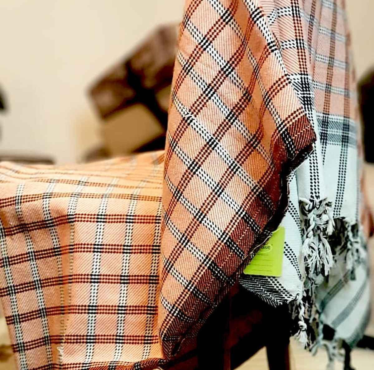 Cotton Summer Throw Kasuri khais Bed Throw Travel Blanket - relaxsit,.official