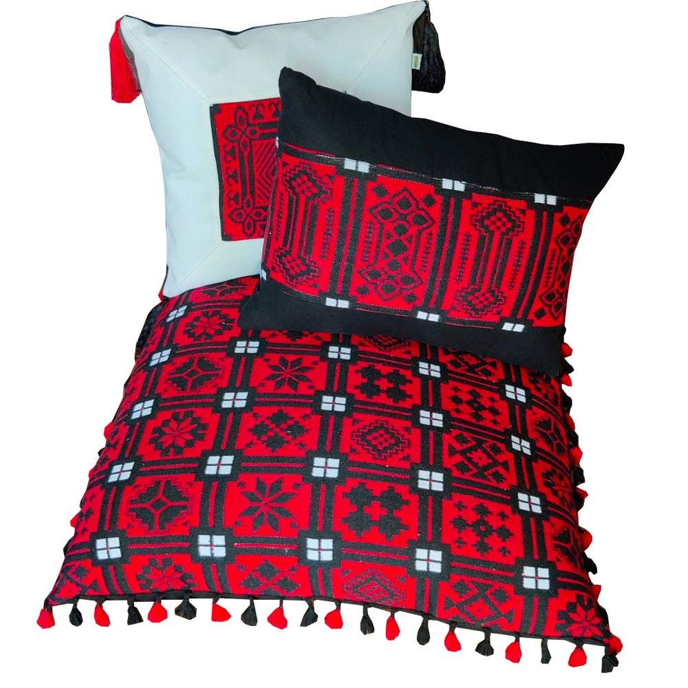 Set of 3 Traditional Pakistani Exports Quality Floor Cushion Covers Relaxsit