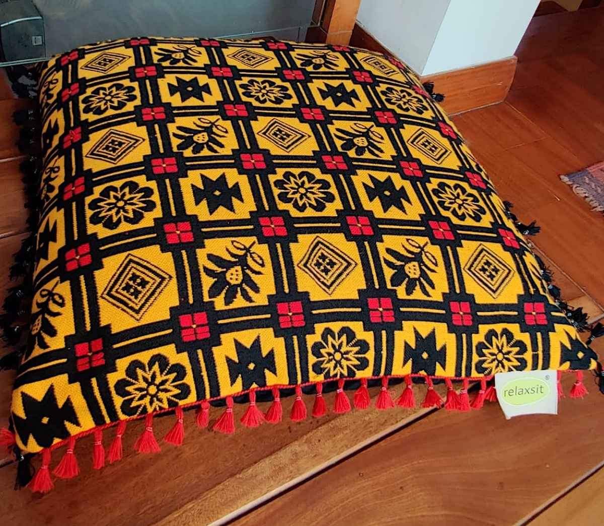 Traditional Floor Cushion Acrylic & polyester Inclusive of filing case size 26 x 26" Cover Relaxsit