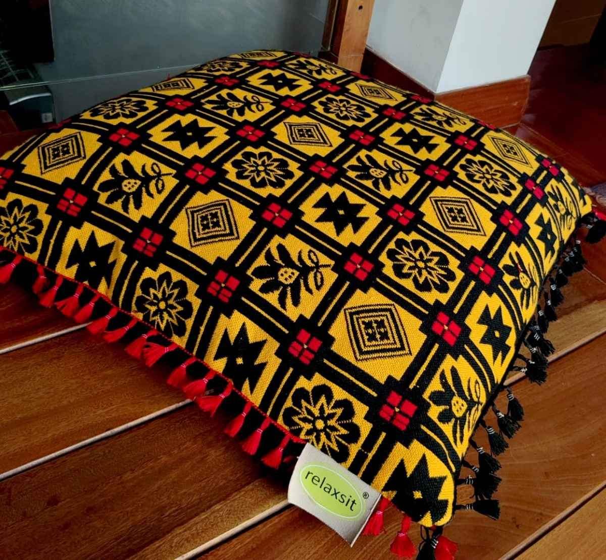 Traditional Floor Cushion Acrylic & polyester Inclusive of filing case size 26 x 26" Cover Relaxsit