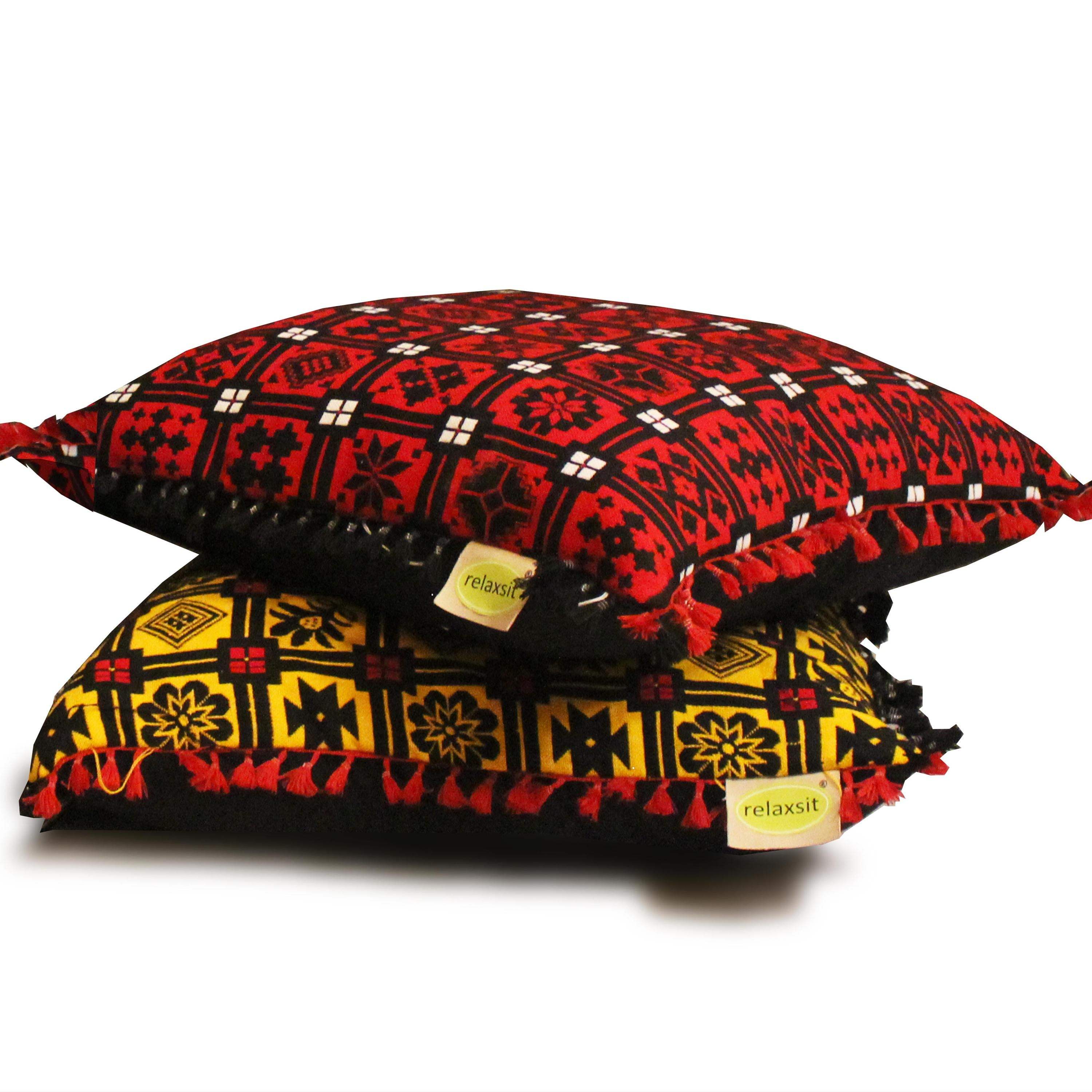 Traditional Floor Cushion Acrylic & polyester Inclusive of filing case size 26 x 26" Cover Relaxsit