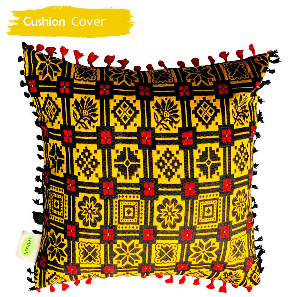 Traditional Floor Cushion Acrylic & polyester Inclusive of filing case size 26 x 26" Cover Relaxsit