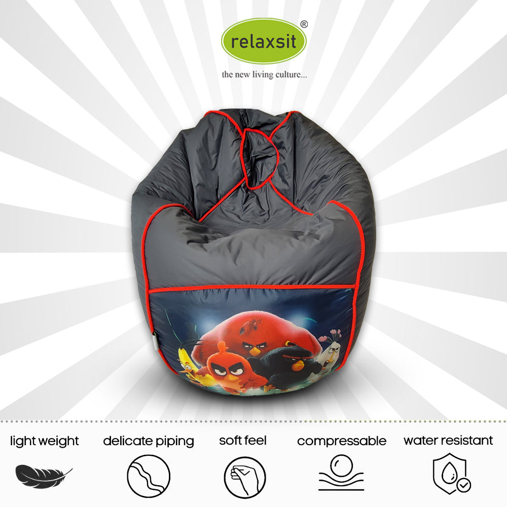 Toodler Cartoon Printed Bean Bag Sofa