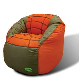 Set of 4 Fabric Sports Chair Bean Bag with polyester leaf mat and double sided wall hanging. - Relaxsit