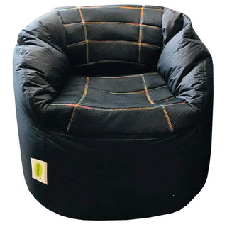 Set of 2 Fabric Sports Chair Bean Bag with stool - Relaxsit