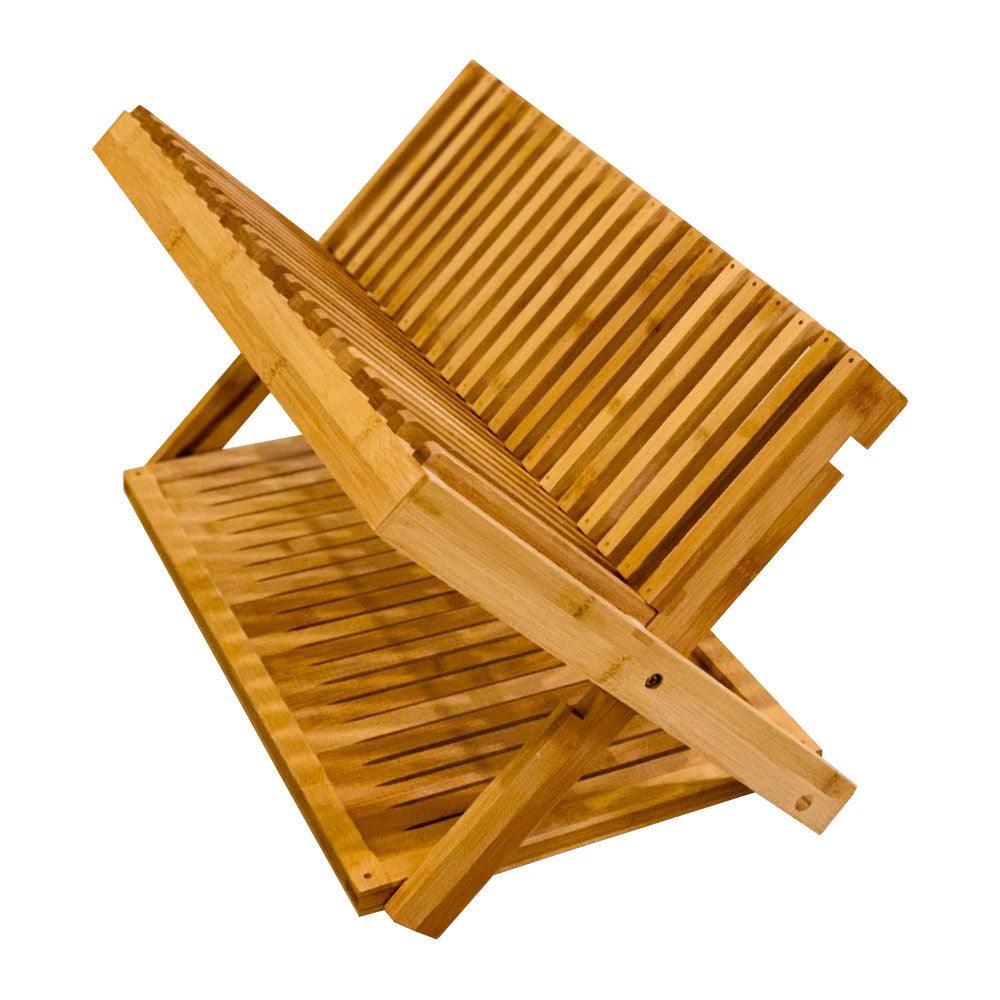 Foldable Bamboo Kitchen Holder Dish Rack - relaxsit,.official