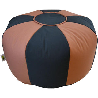 Relaxsit two tone round footStool, Decorative Pouf, Ottoman, Bean Bag Chair, Footstool, Foot Rest Stylish