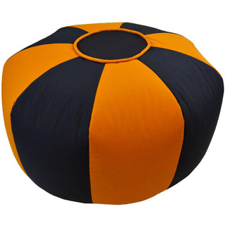 Relaxsit two tone round footStool, Decorative Pouf, Ottoman, Bean Bag Chair, Footstool, Foot Rest Stylish