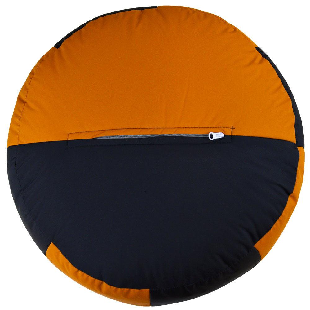 Relaxsit two tone round footStool, Decorative Pouf, Ottoman, Bean Bag Chair, Footstool, Foot Rest Stylish