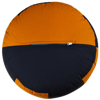 Relaxsit two tone round footStool, Decorative Pouf, Ottoman, Bean Bag Chair, Footstool, Foot Rest Stylish