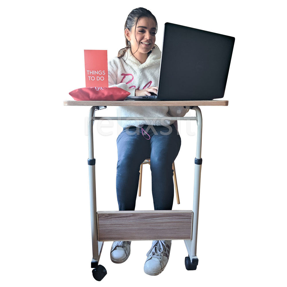 Relaxsit Flexi adjustable C-Table – Bed table, Laptop Trolley Table with Adjustable Height - Relaxsit