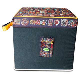 Funky Cube Pouf Luxury Living Room and Bed Room Seating Plus Foot Stool Size 16’’ x 16’’ x 15" Height - Relaxsit