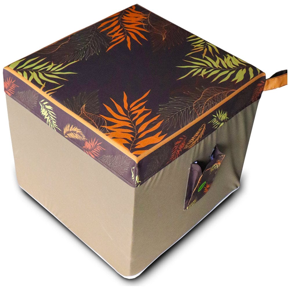 Funky Cube Pouf Luxury Living Room and Bed Room Seating Plus Foot Stool Size 16’’ x 16’’ x 15" Height - Relaxsit
